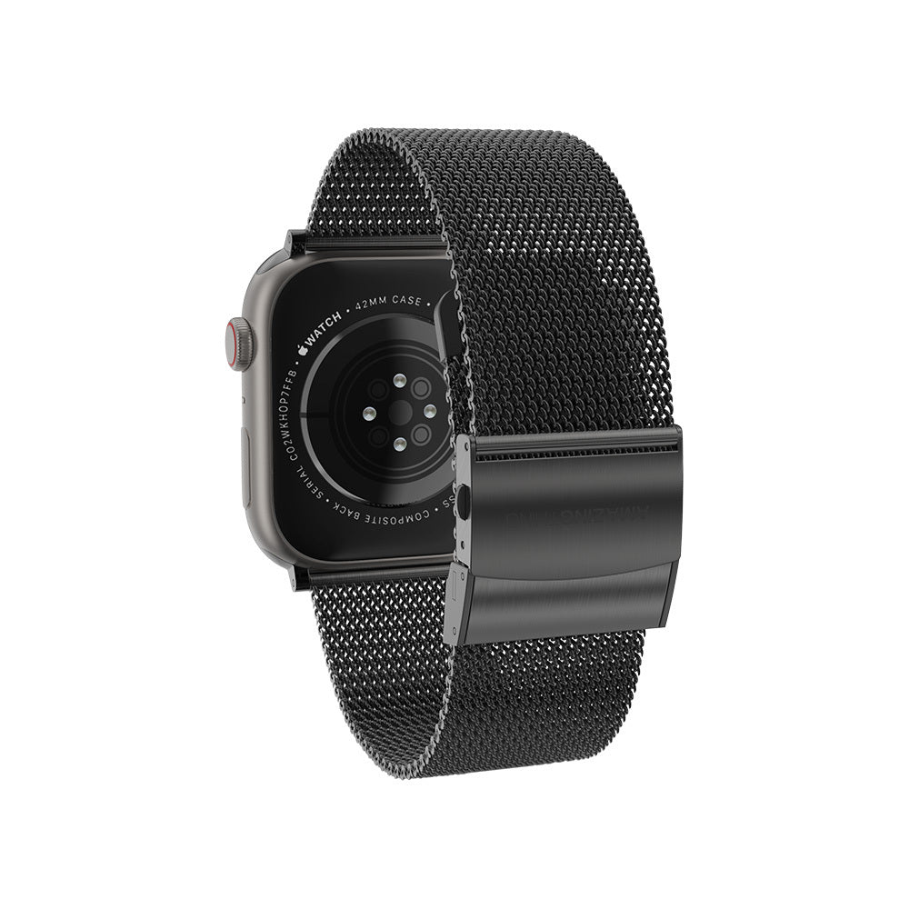 Amazingthing Titan Apple Watch 1/2/3/4/5/6/SE/7/8/9/10 (38/40/41/42mm Kasa) Uyumlu Metal Hasır Kordon - 8 Amazingthing Titan Apple Watch 1/2/3/4/5/6/SE/7/8/9/10 (38/40/41/42mm Kasa) Uyumlu Metal Hasır Kordon - 8